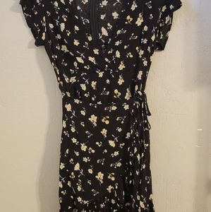 Floral wrap dress